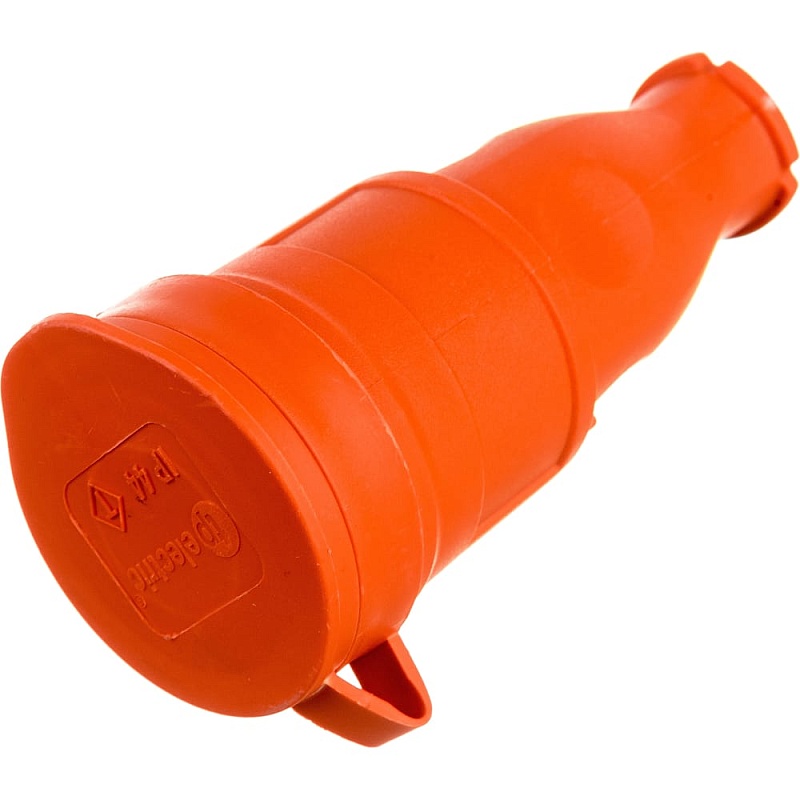 Переносная розетка TP Electric каучук, оранжевая 2P+E, 1х16A, 220-240V, IP44 3101-304-2300
