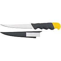 Нож рыбака FIT нержавеющая сталь, пластиковая ручка, 270 мм, лезвие 140 мм (10753)