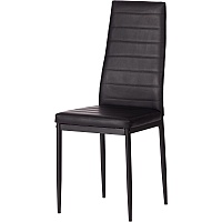 Стул Easy Chair (mod. 24-1) / 1 шт. в упаковке, мет, экокожа, Черный/Черный