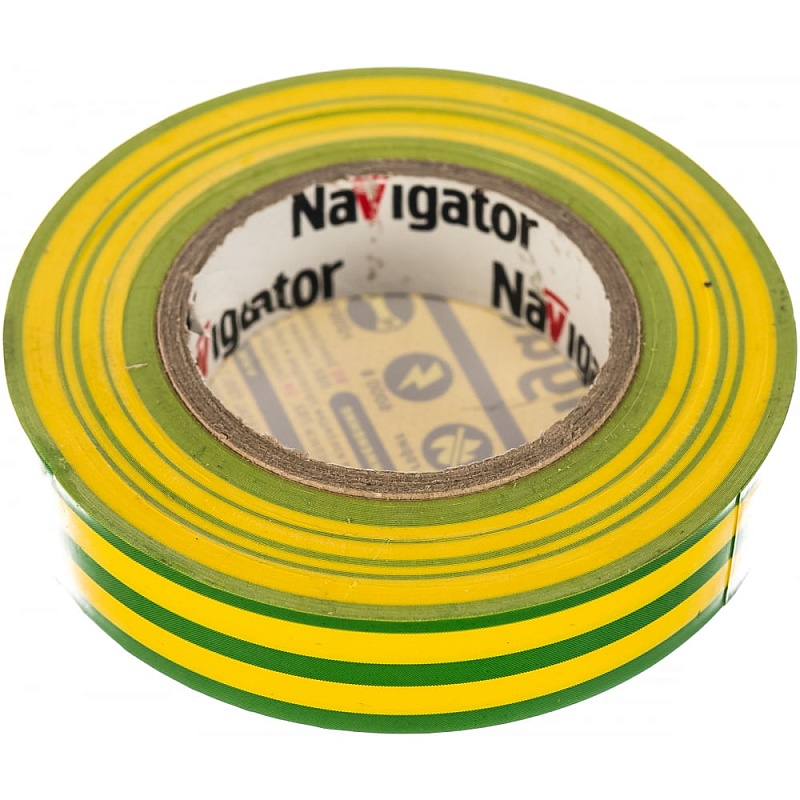 Изолента ПВХ Navigator 15мм 20м желто-зеленый NIT-B15-20/YG 71108