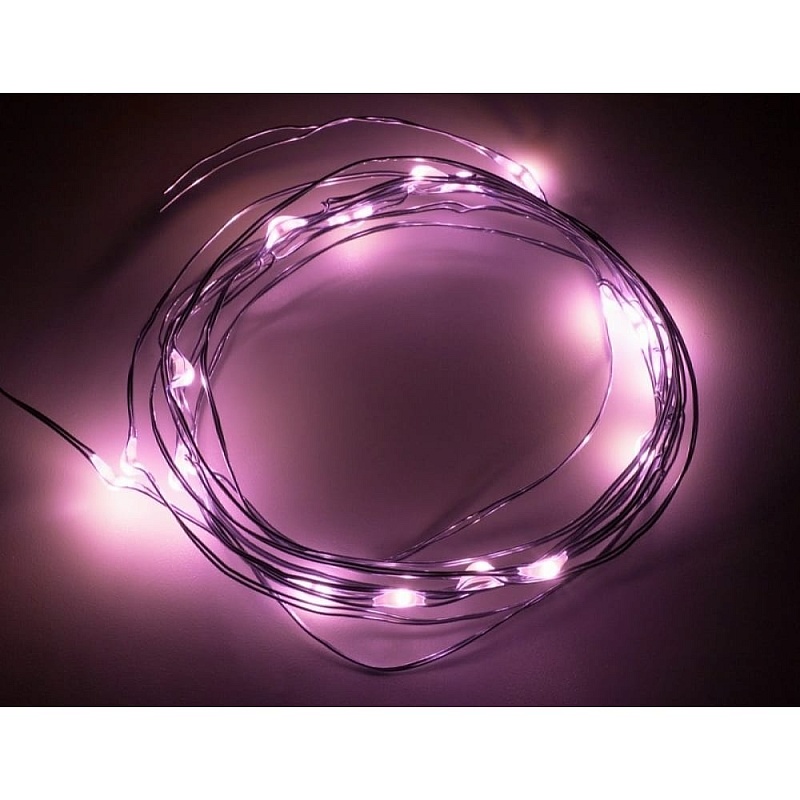 Гирлянда Neon-Night Роса 2м, 20 LED розовые 3х AA в комплекте 303-007