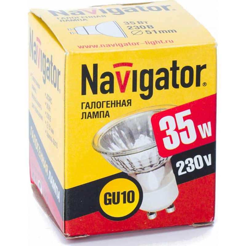Галогенная лампа Navigator 94 225 JCDRC 35W GU10 230V 2000h 94225