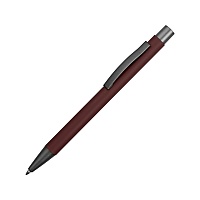 Ручка металлическая soft-touch шариковая Tender, бургунди